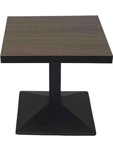 table simple plateau taupe 50x50cm