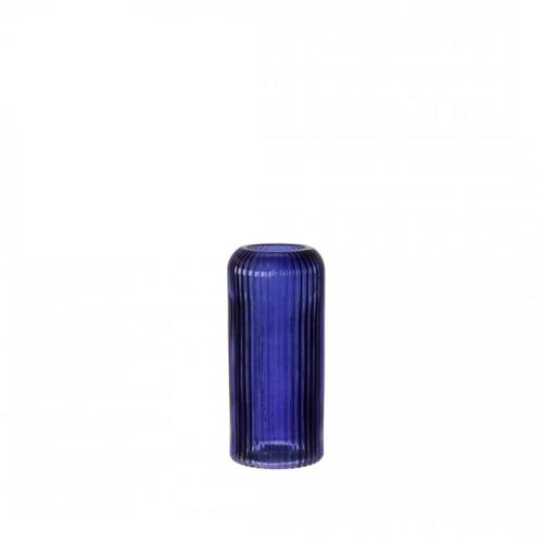 vase fin en verre nora bleu S