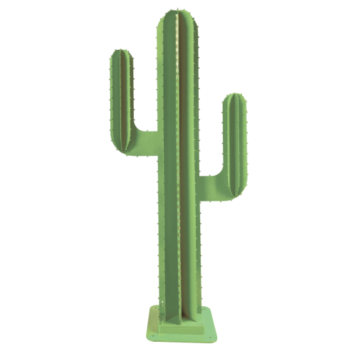 cactus decoratif led vert pastel 2 branches 8 feuilles