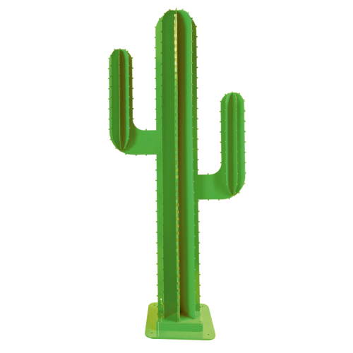 cactus decoration exterieur vert prairie 2 branches 8 feuilles led neon