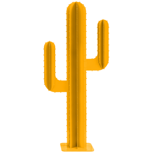 sculpture cactus metal cactus aluminium jaune