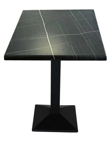 table simple palazzo plateau 60x60 socle acier